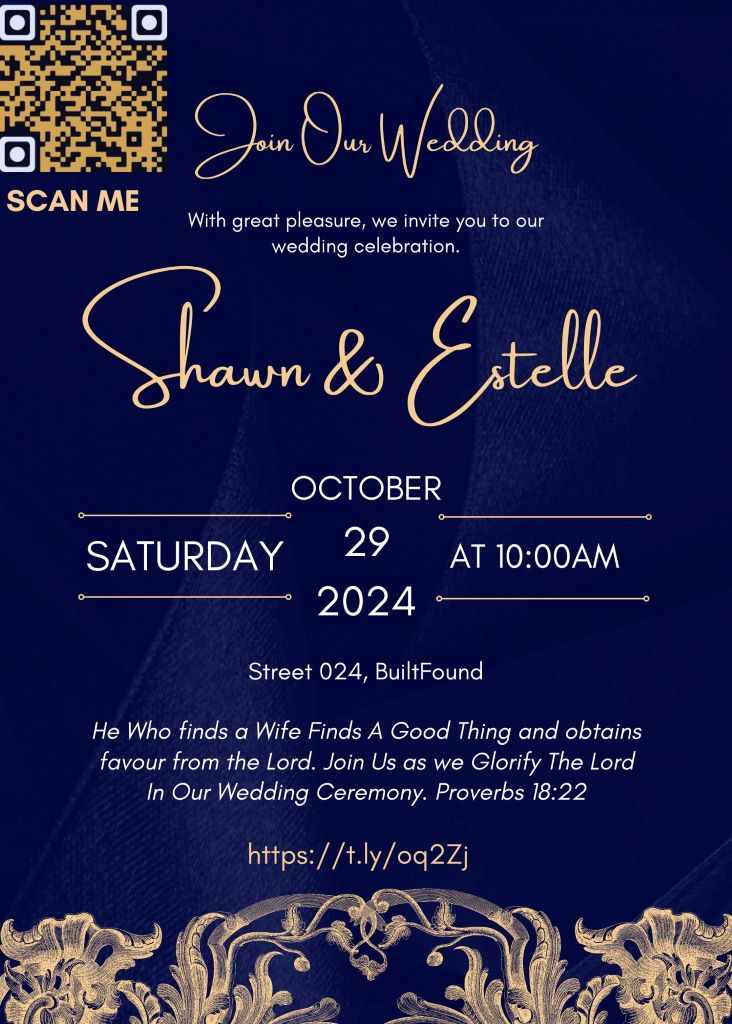 wedding invitation card ghana. wedding cards in ghana. Digital wedding card in ghana