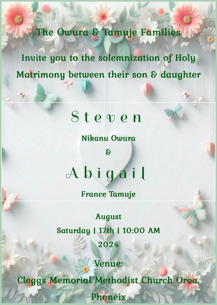 Christian and scriptures Holy Matrimony Wedding Invitations Cards In Nigeria: Traditional & Digital Cards. wedding invitation