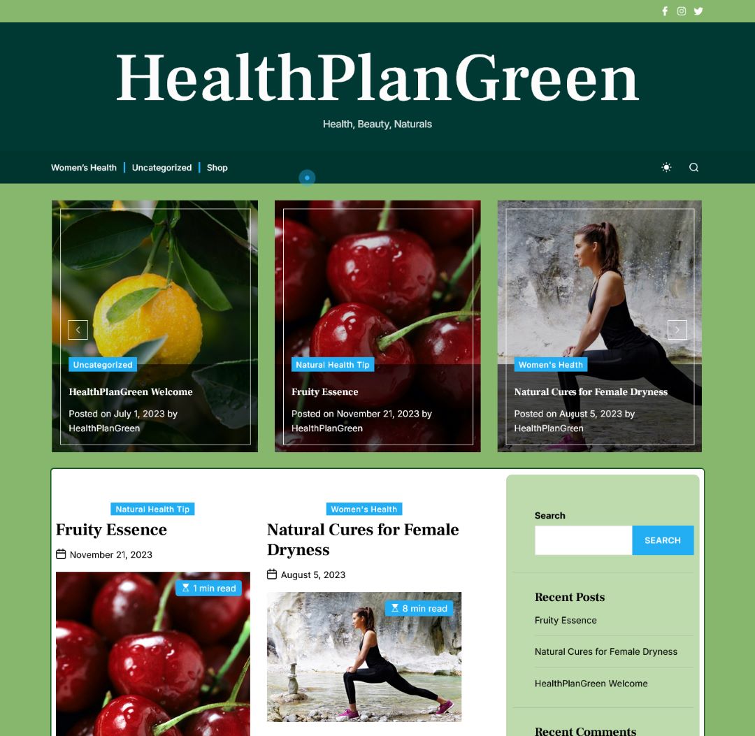 healthplangreen blog website design. website development company south africa, ghana, nigeria, kenya